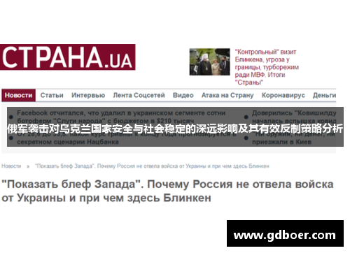 俄军袭击对乌克兰国家安全与社会稳定的深远影响及其有效反制策略分析